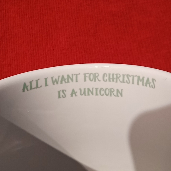 UNICORN "All I Want For Christmas Is A Unicorn" Mug. By: Slant Collections. - Picture 3 of 14